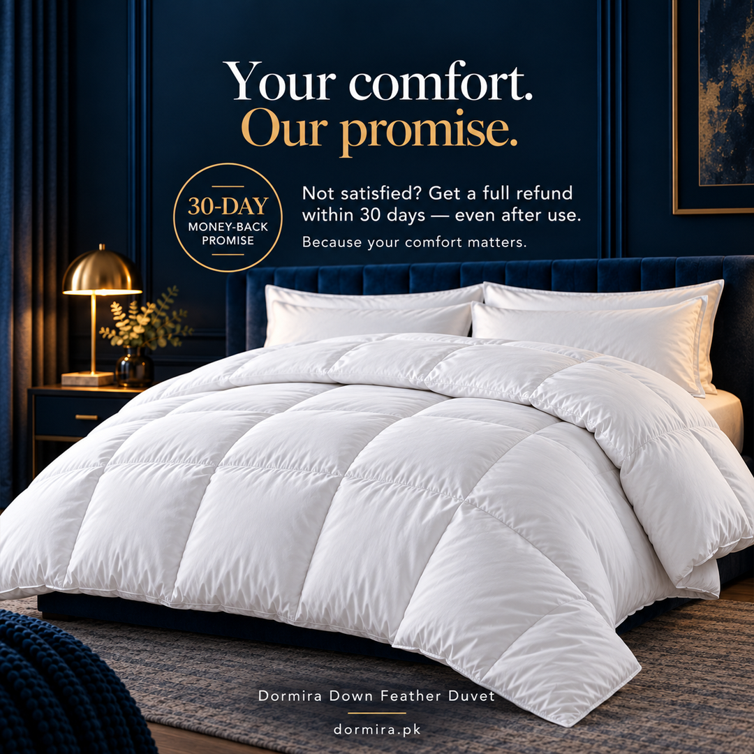 Dormira™ Down Feather Duvet – Luxury All-Season Warm & Lightweight Comforter