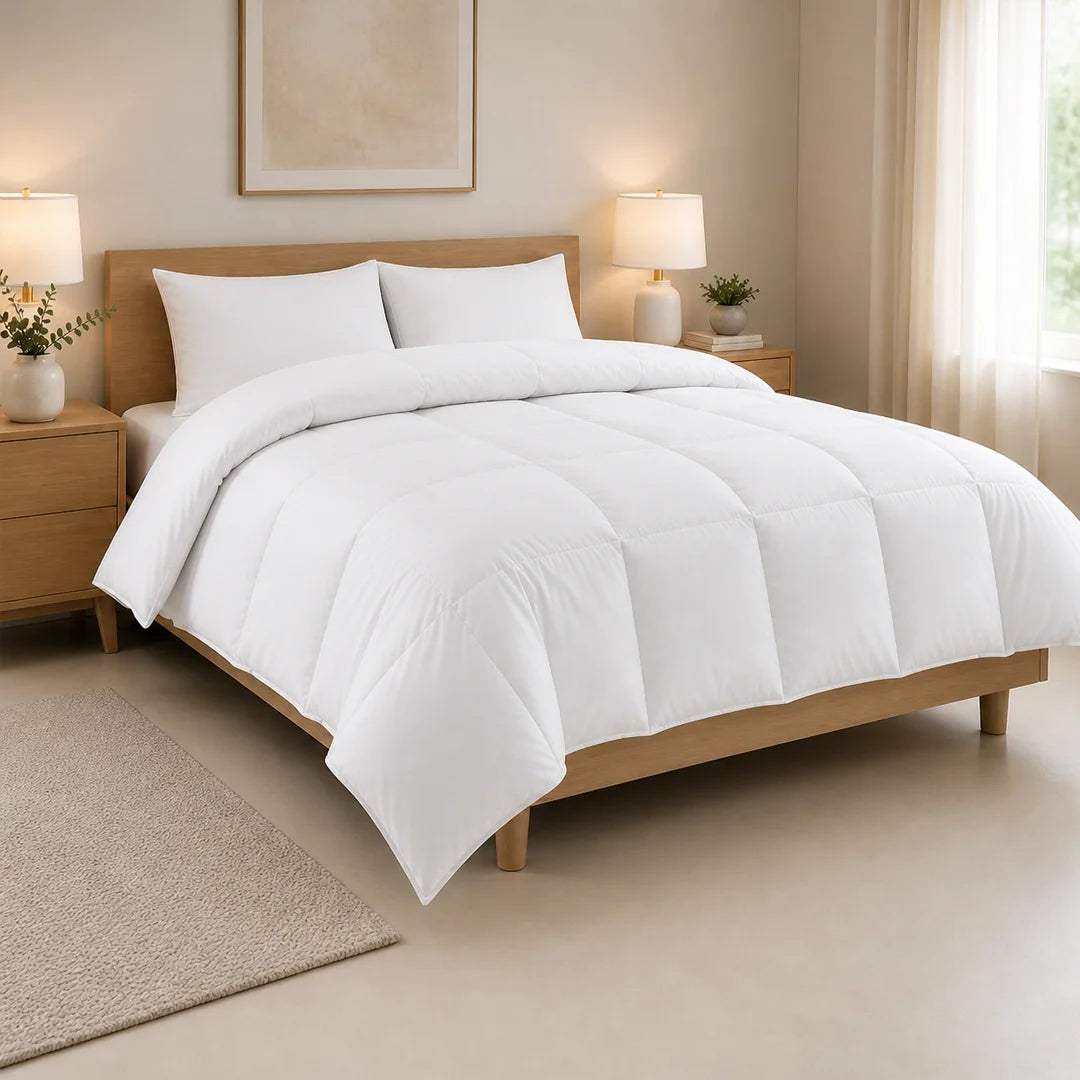 Dormira™ Down Feather Duvet – Luxury All-Season Warm & Lightweight Comforter