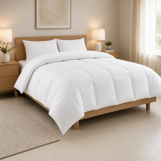 Dormira™ Down Feather Duvet – Luxury All-Season Warm & Lightweight Comforter