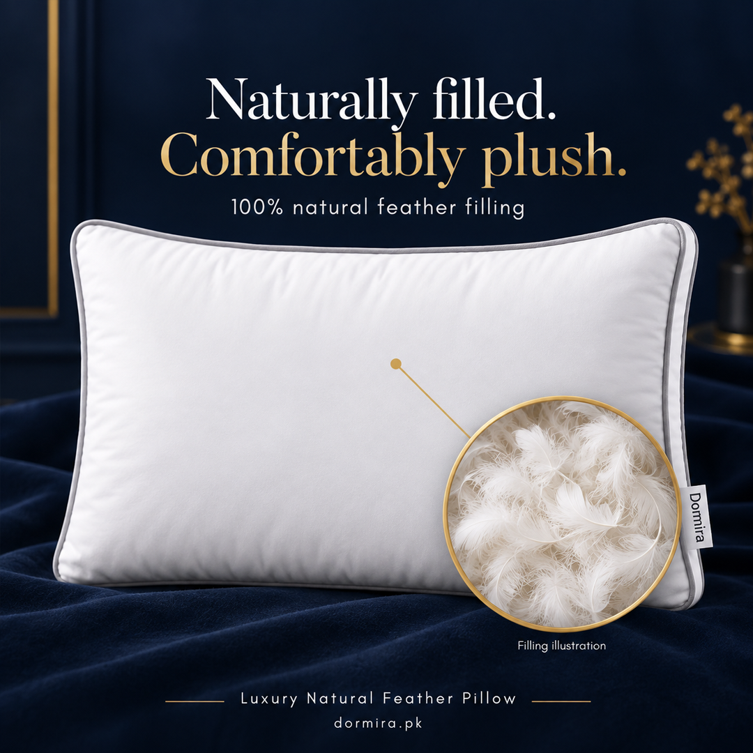 Dormira™ Luxury Natural Feather Pillow